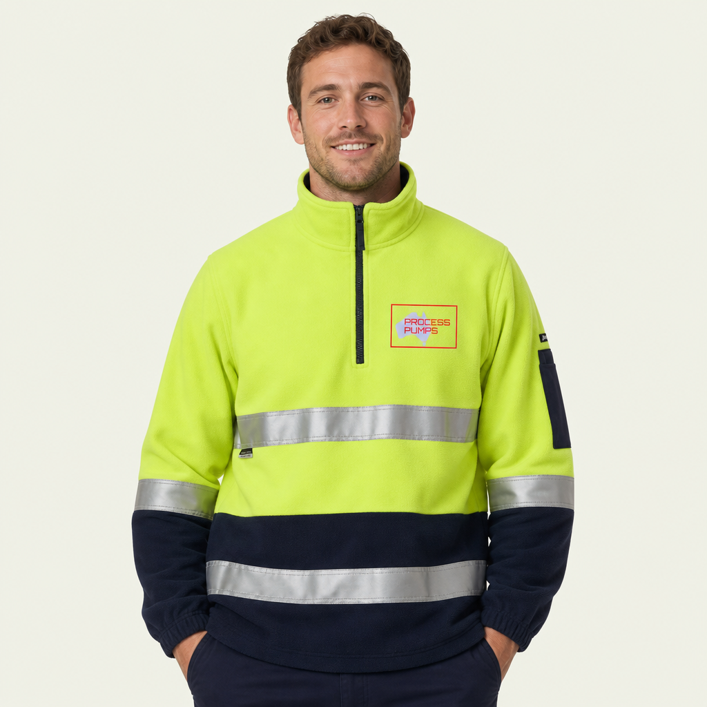 HI VIS Half Zip Fleece