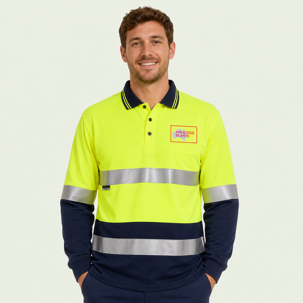 Hi Vis Long Sleeve Polo