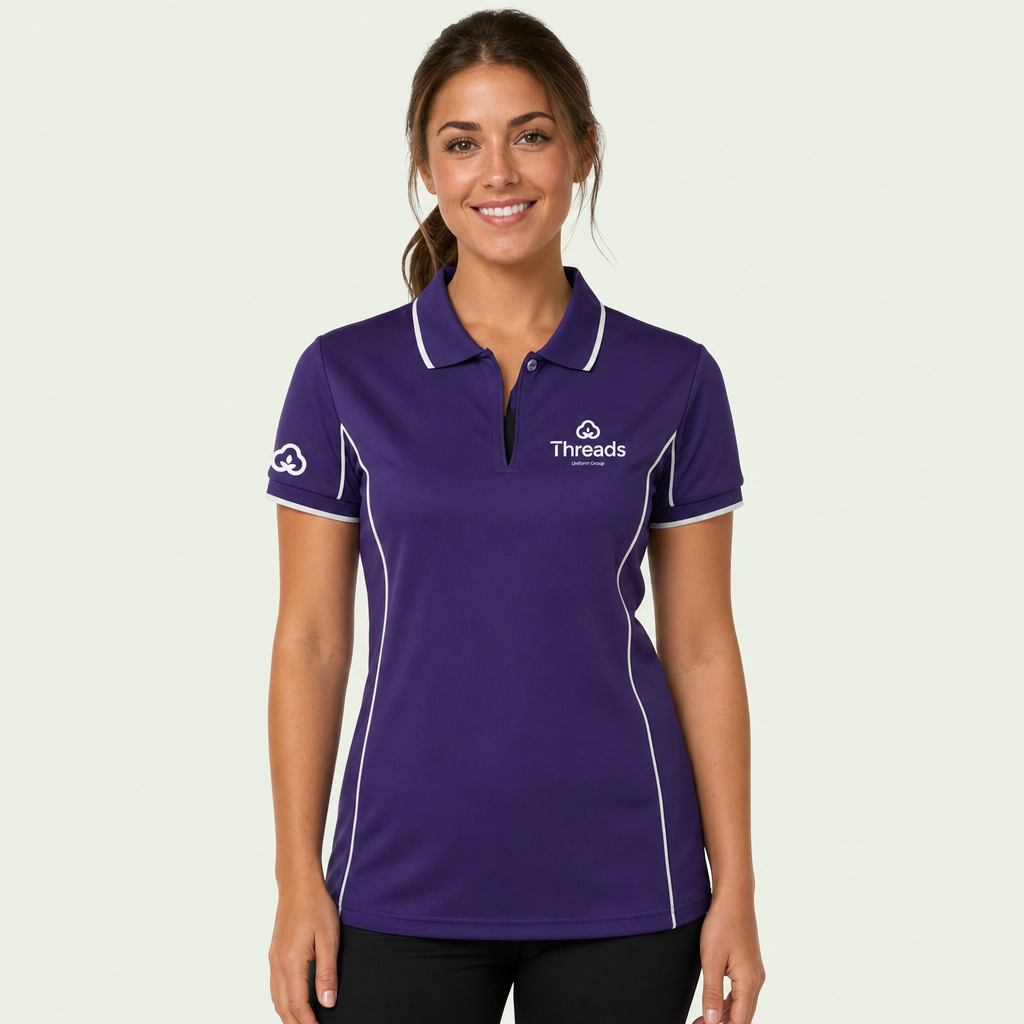 Ladies Fit Piping Polo - TUG