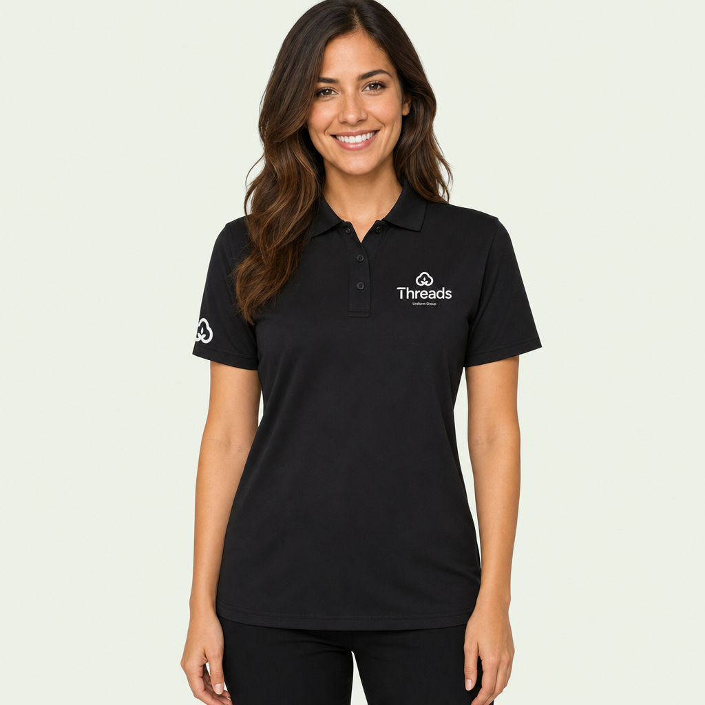 Ladies Microknit Polo Shirt