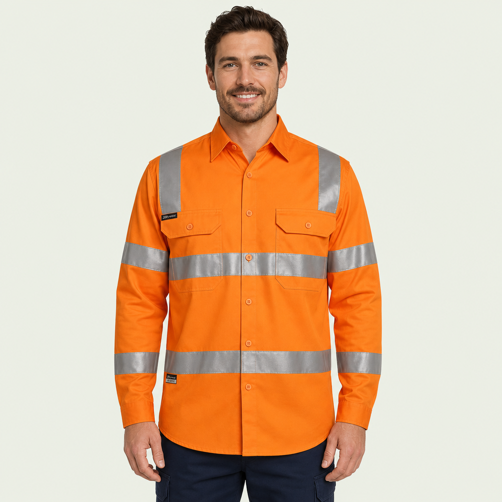 Hi Vis (D+N) L/s 150g Rail Work Shirt