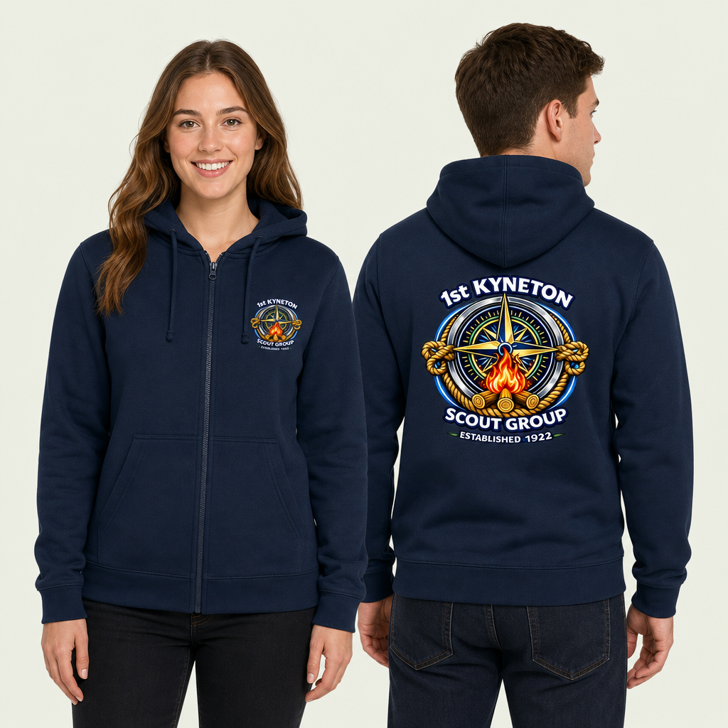 Adult Zipped Hood Jacket - Campfire