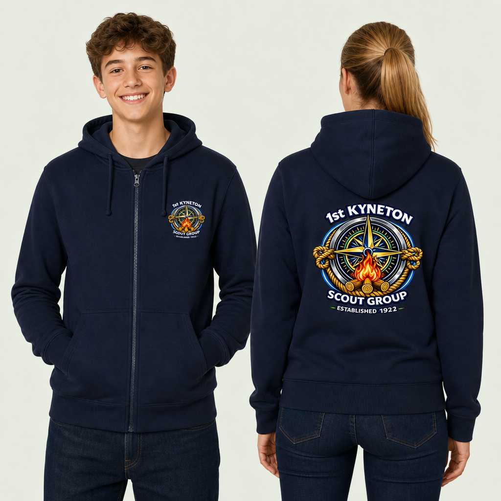 Youth Zipped Hood Jacket - Campfire