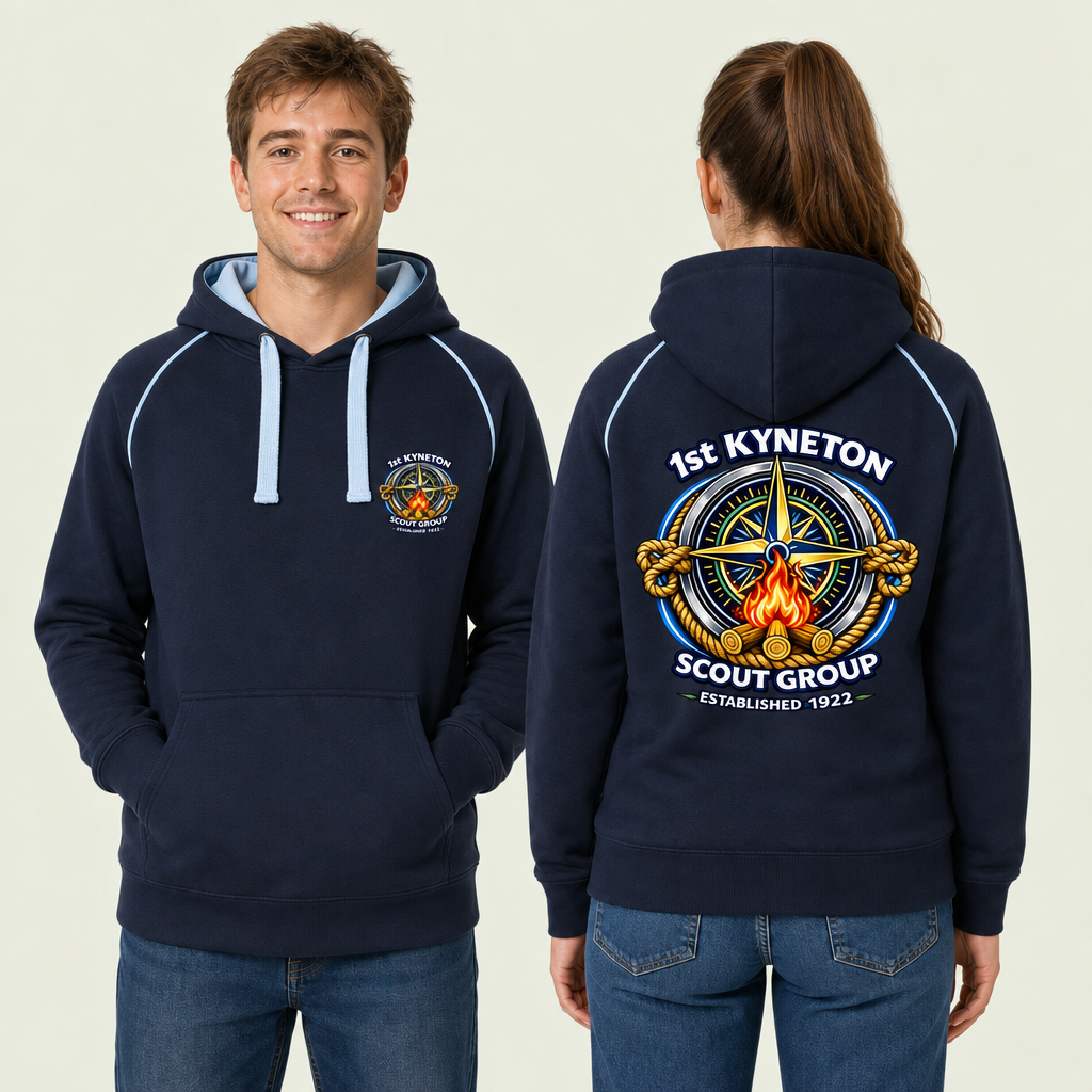 Adult Contrast Hoodie - Campfire