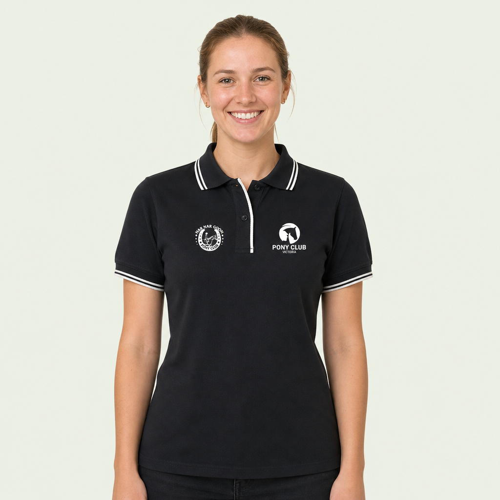 Ladies Contrast Polo Shirt