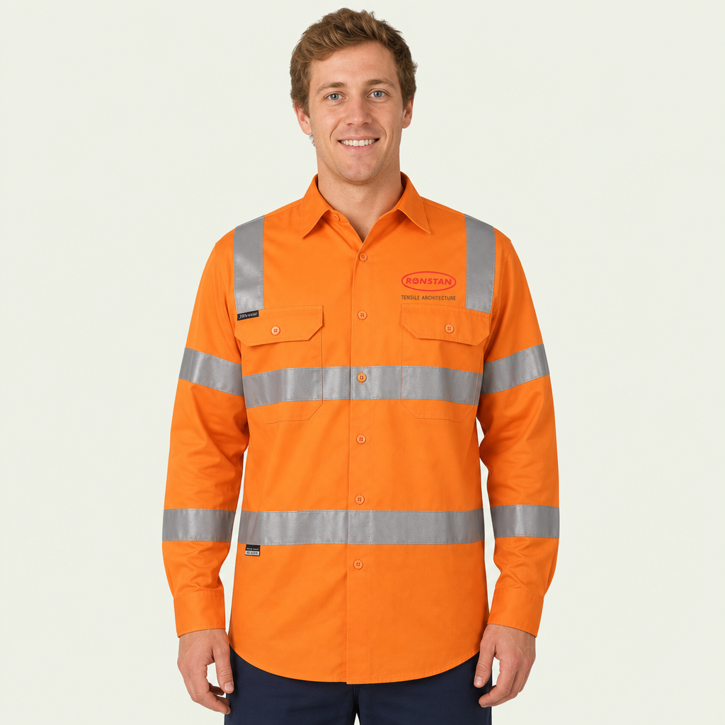 Hi Vis (D+N) L/s 150g Rail Work Shirt